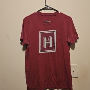Hylete Maroon Graphic Tee